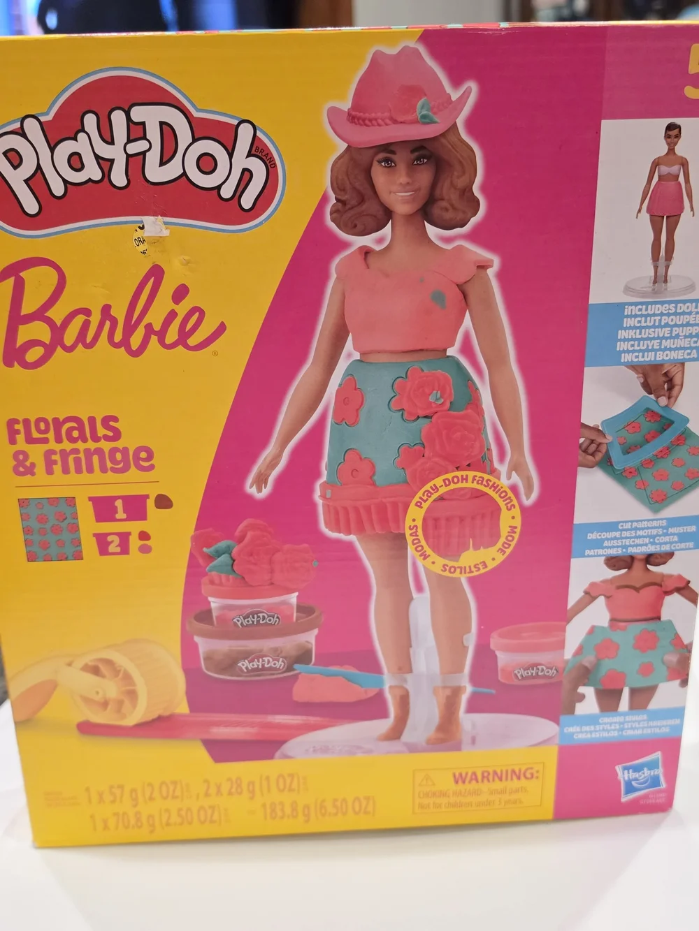 Barbie Play-Doh Fashion Maker Doll Set Pink Green Red